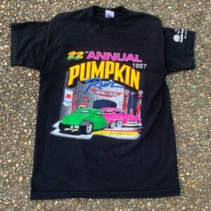 Vintage 1997 22nd Annual Pumpkin RaceCar Shirt Size L